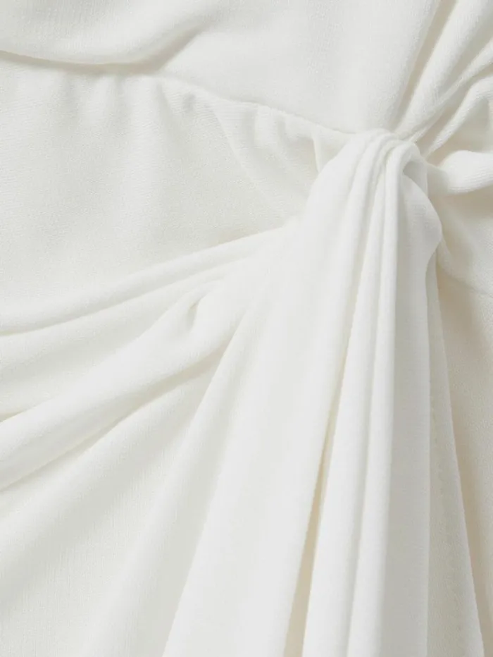 REISS Dresses Women Halston OneShoulder Ruffle Mini Dress White