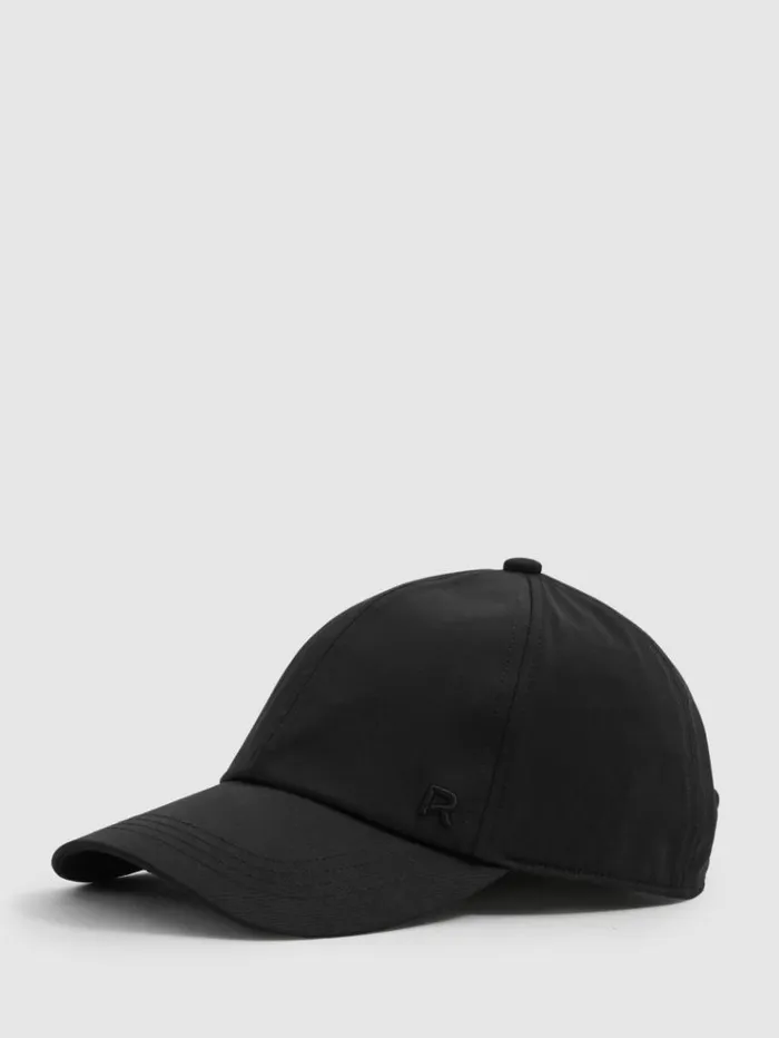 REISS Hats Gloves and Scarves Women Adjustable Embroidered Logo Baseball Cap Black REISS Hats Gloves and Scarves Women Adjustable Embroidered Logo Baseball Cap Black
