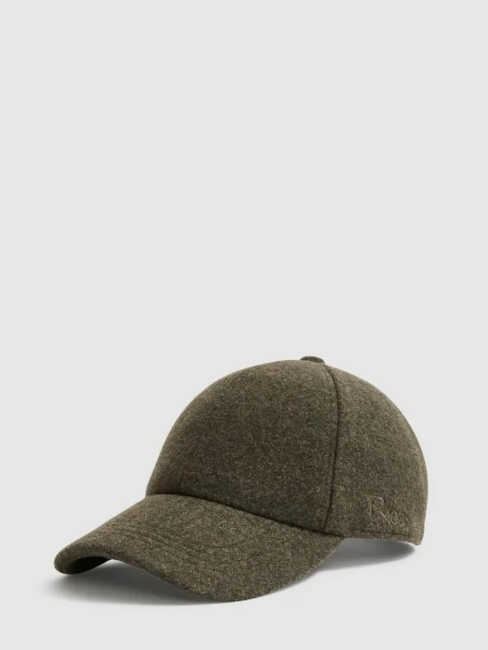 REISS Hats Gloves and Scarves Women Reiss Les 100 Ciels FeltedTweed Baseball Cap Khaki REISS Hats Gloves and Scarves Women Reiss Les 100 Ciels FeltedTweed Baseball Cap Khaki