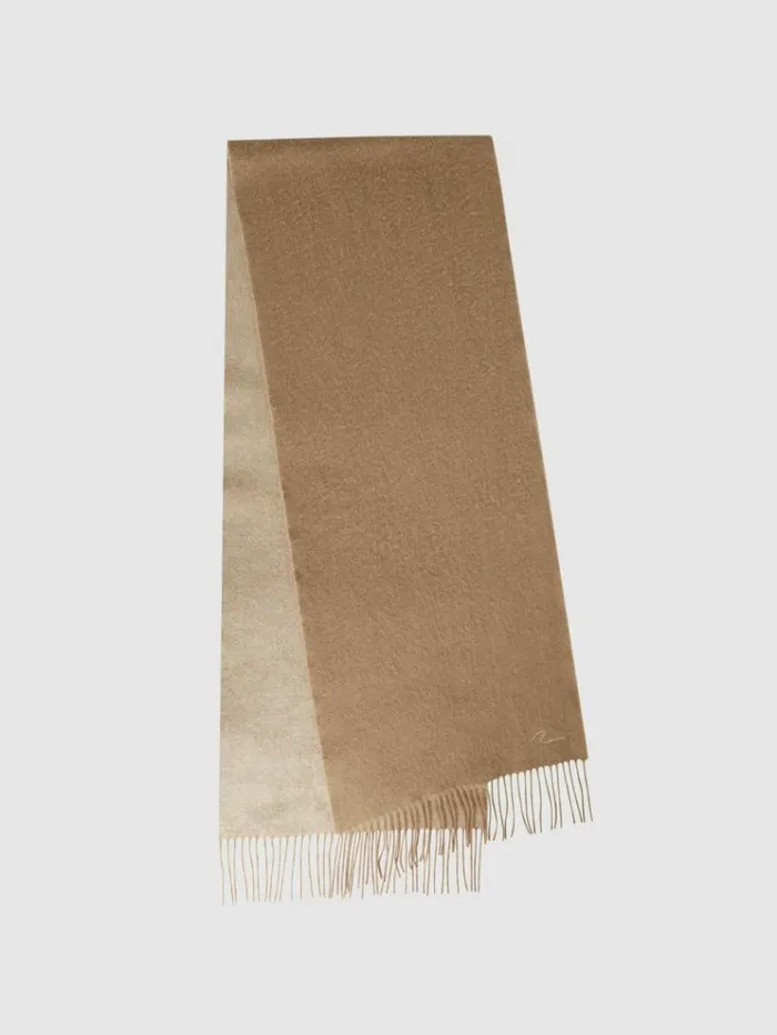 REISS Hats Gloves and Scarves Women WoolCashmere Scarf Camel