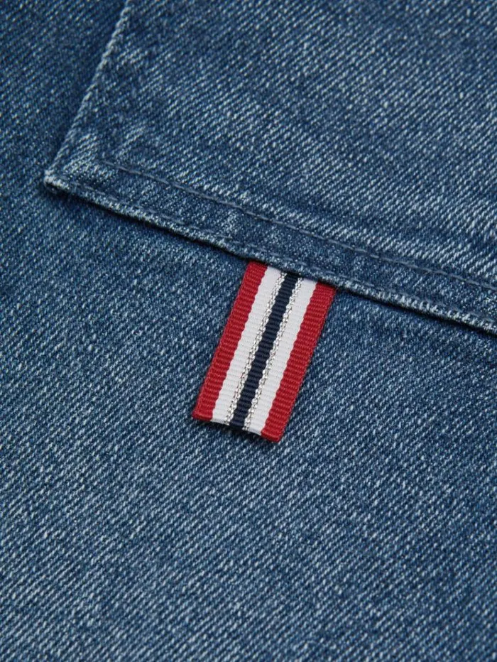 REISS Jeans Children Contrast Trim Wide Leg Jeans Blue
