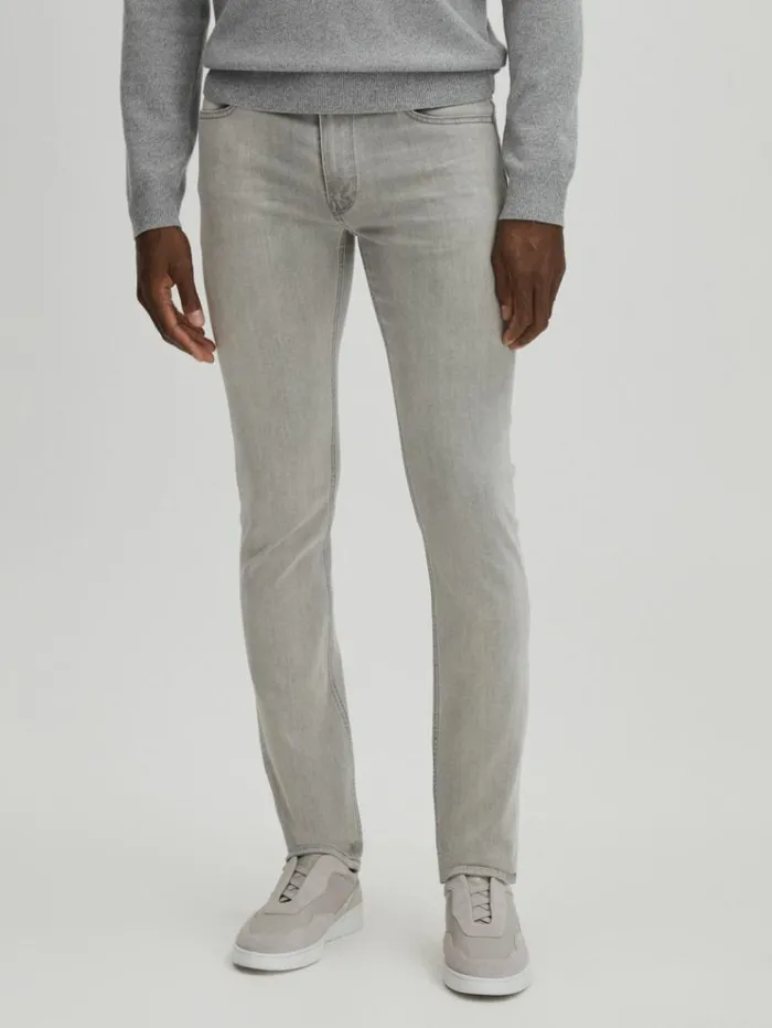 REISS Jeans Men Paige Slim Fit Grumman Stretch Jeans Grumman