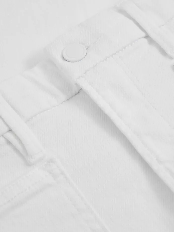 REISS Jeans Women Good American High Rise Bootcut Jeans White
