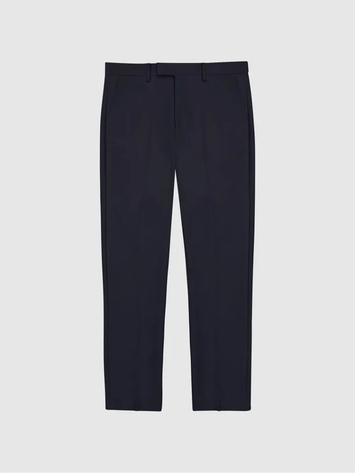 REISS Pants Men Slim Fit Chinos Navy