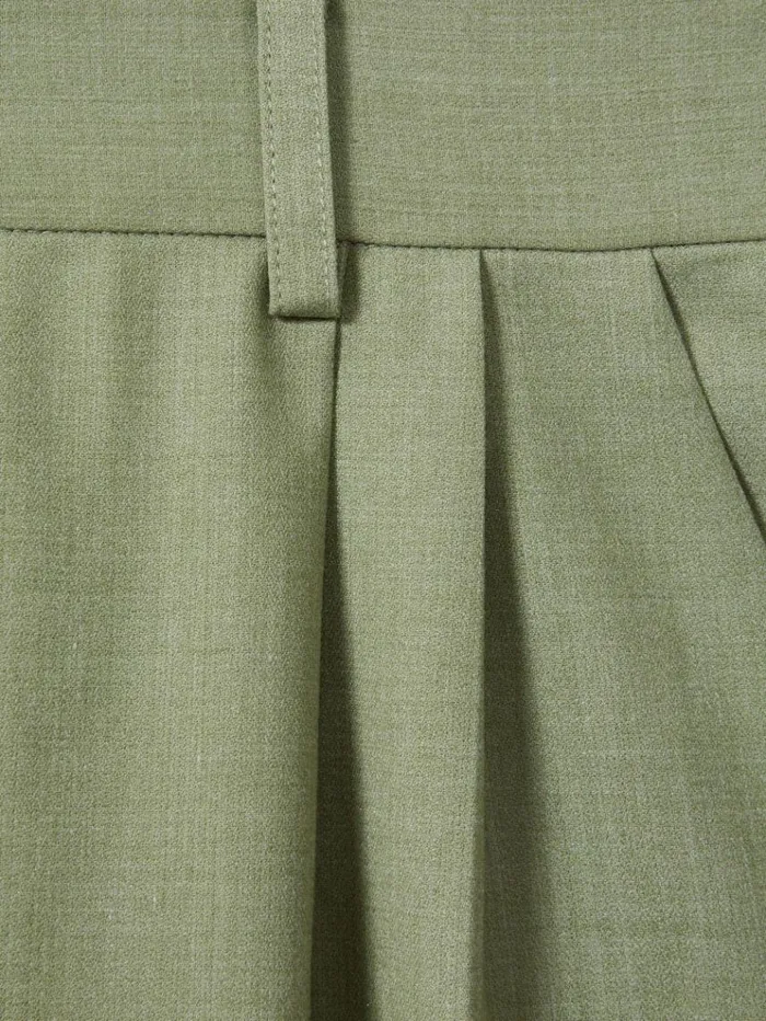 REISS Pants Women Significant Other Wide Leg Trousers Sage