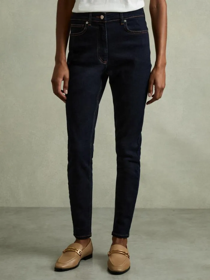 REISS Pants Women Skinny Jeans Dark Blue