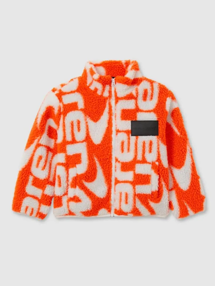 REISS Reiss X Mclaren F1 Team Children McLaren F1 ZipThrough Fleece Jacket Papaya