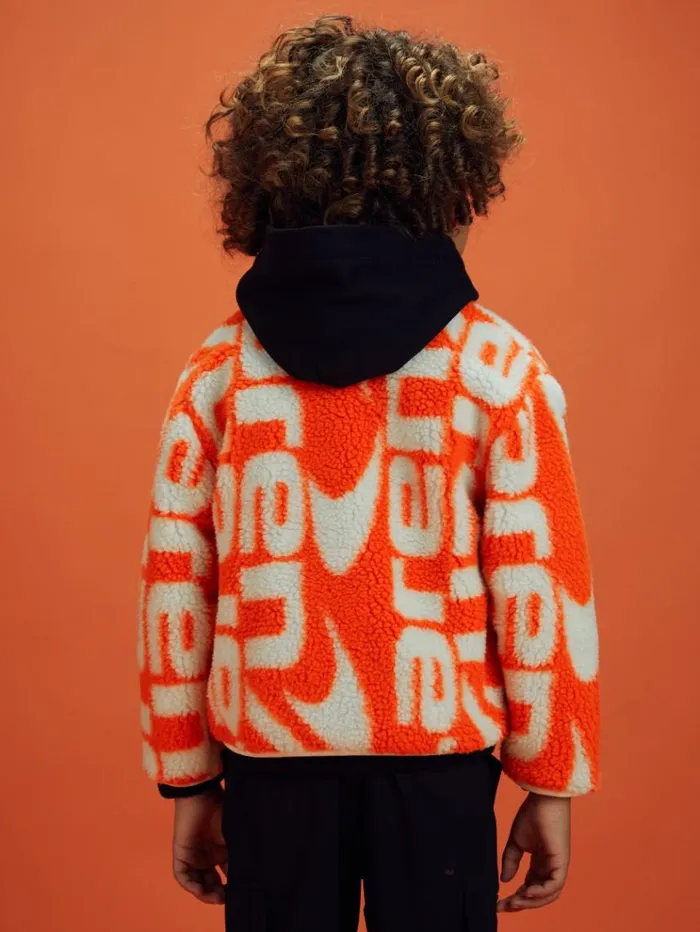 REISS Reiss X Mclaren F1 Team Children McLaren F1 ZipThrough Fleece Jacket Papaya