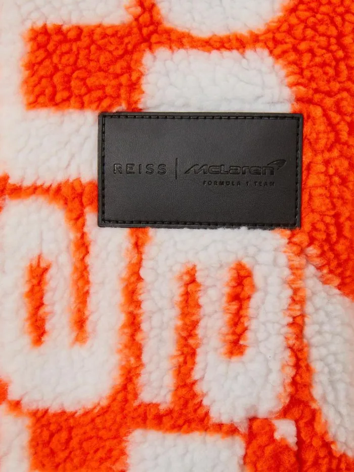 REISS Reiss X Mclaren F1 Team Children McLaren F1 ZipThrough Fleece Jacket Papaya