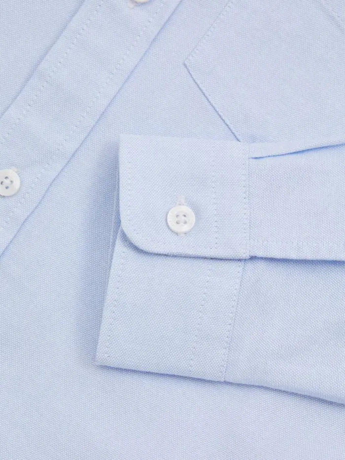 REISS Shirts Children 100 Oxford Cotton Shirt Soft Blue