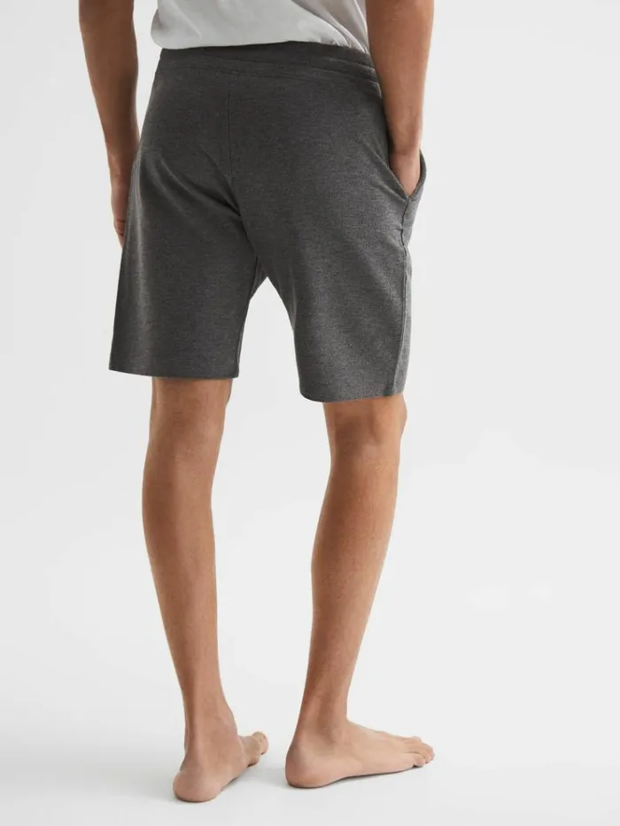 REISS Shorts Men Jersey Shorts Dark Grey