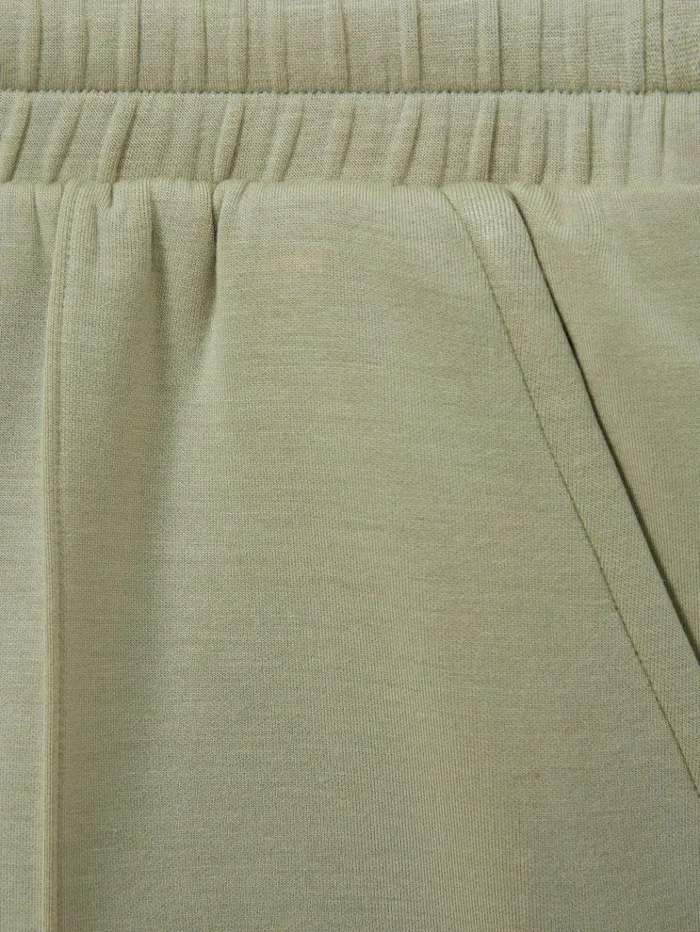 REISS Shorts Women Drawstring Jersey Shorts Sage