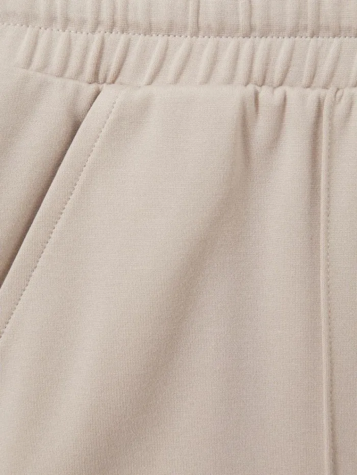REISS Shorts Women Drawstring Jersey Shorts Stone