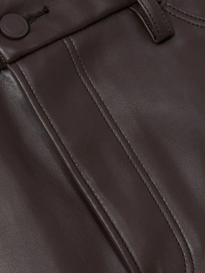 REISS Skirts Women Good American FauxLeather Mini Skirt Blackbrown