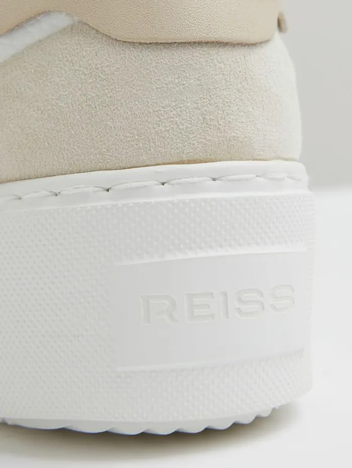 REISS Sneakers Women Leather SlipOn Trainers White