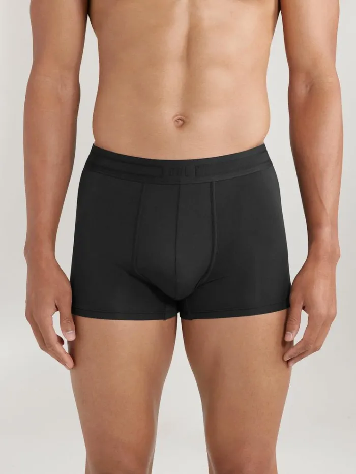 REISS Socks and Underwear Men CH Studios Boxer Trunks With TENCEL Fibers Black