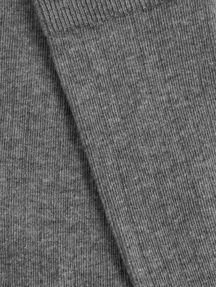 REISS Socks Women Cotton Blend Ribbed Loafer Socks Charcoal