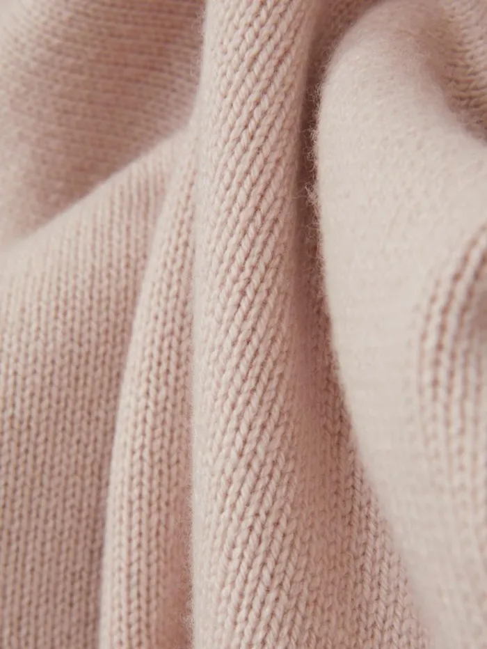 REISS Sweaters Men Wool Blend Raglan Sleeve Jumper Soft Pink