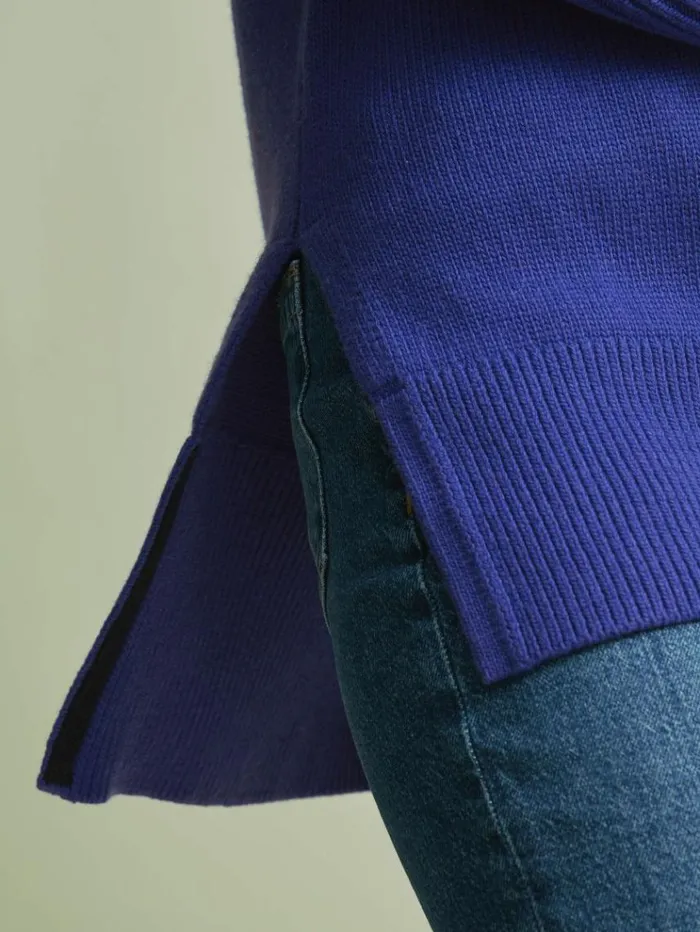 REISS Sweaters Women Florere Roll Neck Jumper Bright Blue
