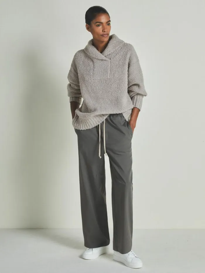 REISS Sweaters WomenMen Reiss Les 100 Ciels Boucl Jumper With Wool Grey