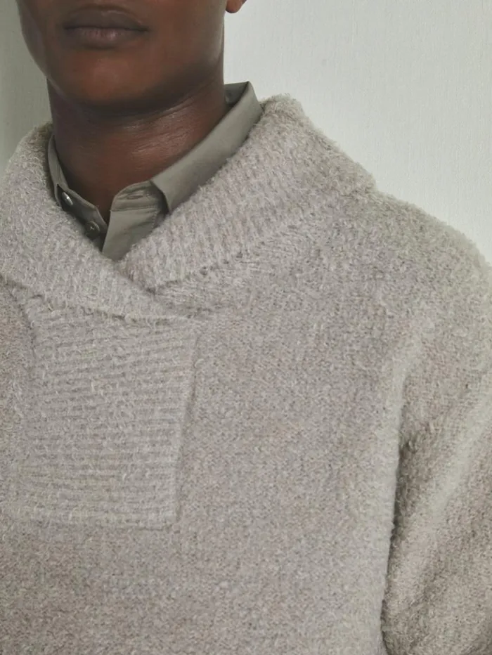 REISS Sweaters WomenMen Reiss Les 100 Ciels Boucl Jumper With Wool Grey