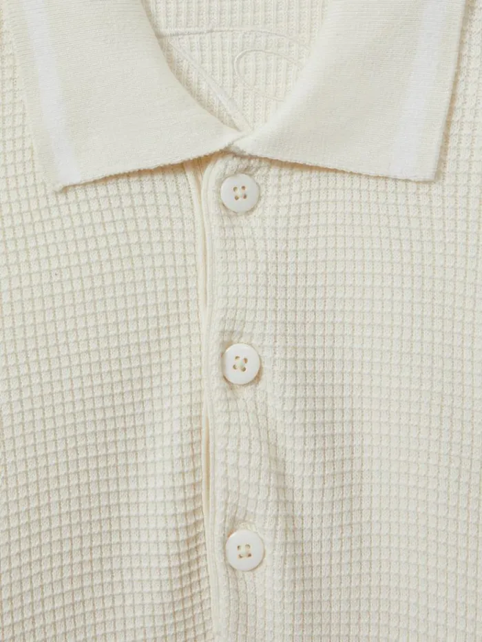 REISS Sweaters Women The Upside Oversized Cotton Polo Jumper Cream