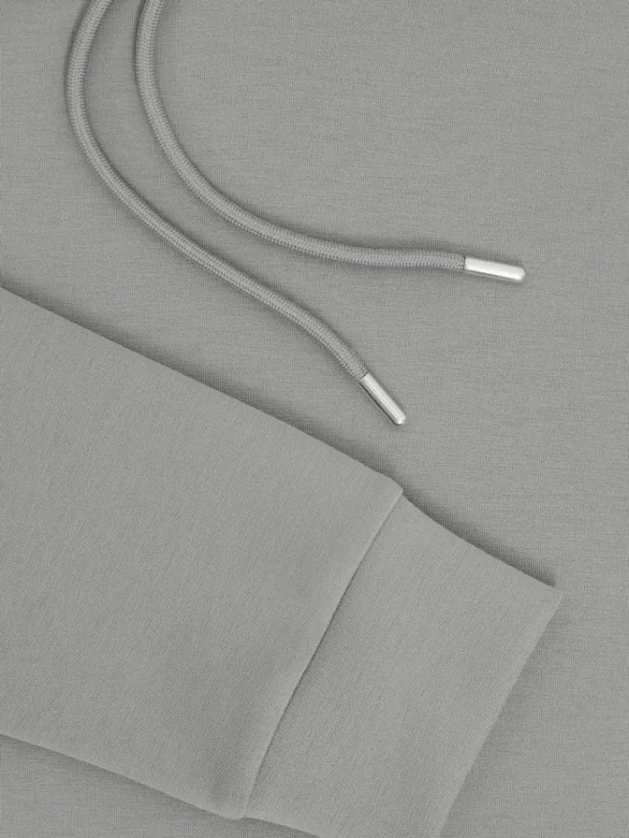 REISS Sweats Hoodies and Joggers Men Interlock Jersey Hoodie Flint Grey REISS Sweats Hoodies and Joggers Men Interlock Jersey Hoodie Flint Grey