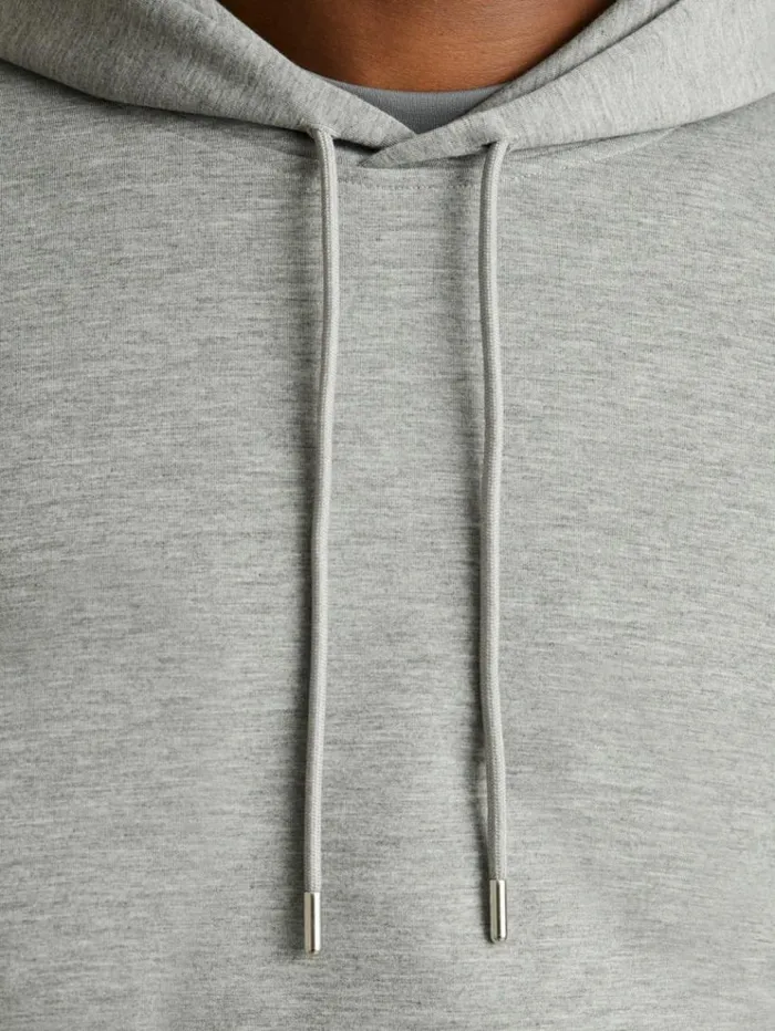 REISS Sweats Hoodies and Joggers Men Interlock Jersey Hoodie Grey Melange REISS Sweats Hoodies and Joggers Men Interlock Jersey Hoodie Grey Melange