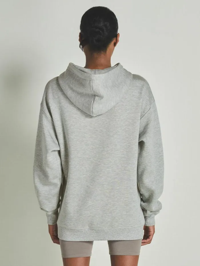 REISS Sweats Hoodies and Joggers WomenMen Reiss Les 100 Ciels ModalBlend Jersey Hoodie Grey