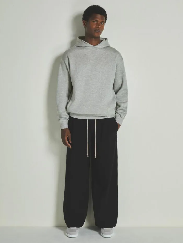 REISS Sweats Hoodies and Joggers WomenMen Reiss Les 100 Ciels ModalBlend Jersey Hoodie Grey