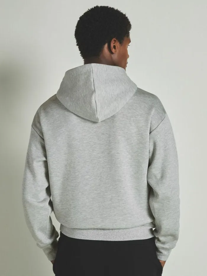 REISS Sweats Hoodies and Joggers WomenMen Reiss Les 100 Ciels ModalBlend Jersey Hoodie Grey