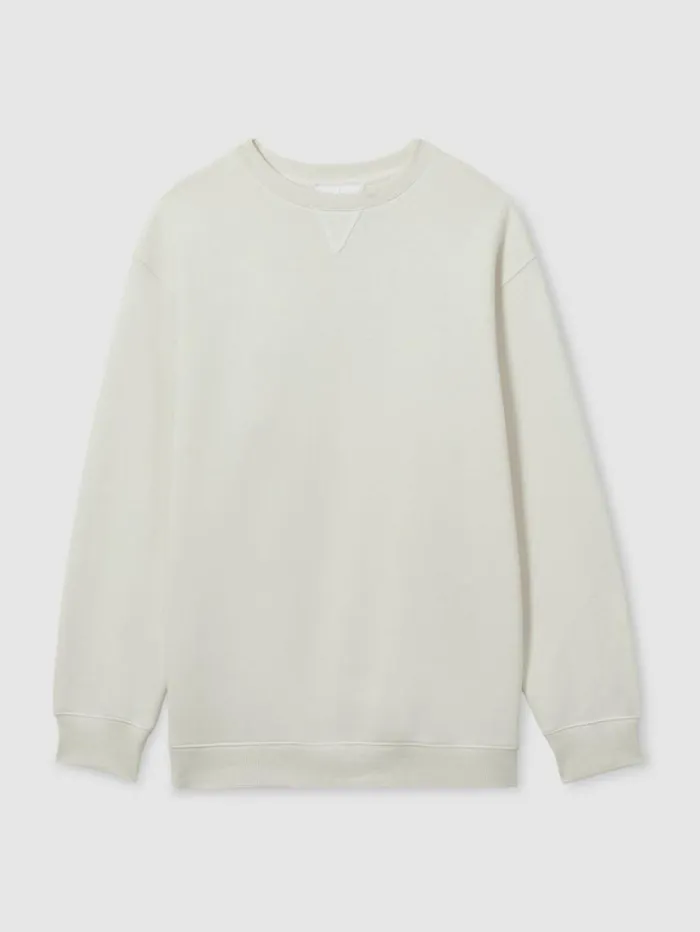 REISS Sweats Hoodies and Joggers Women Reiss Les 100 Ciels ModalBlend Jersey Sweatshirt Cream