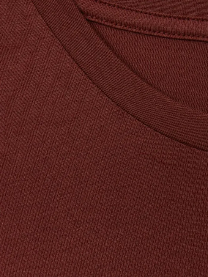 REISS TShirts Men Cotton Crew Neck TShirt Red Brick