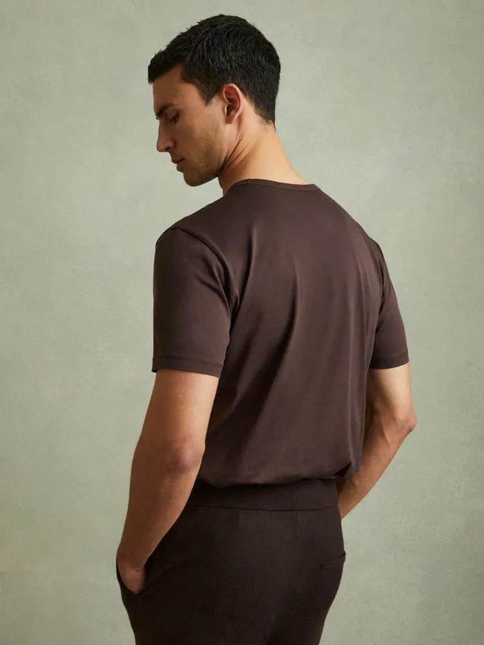 REISS TShirts Men Mercerised Crew Neck TShirt Hazel