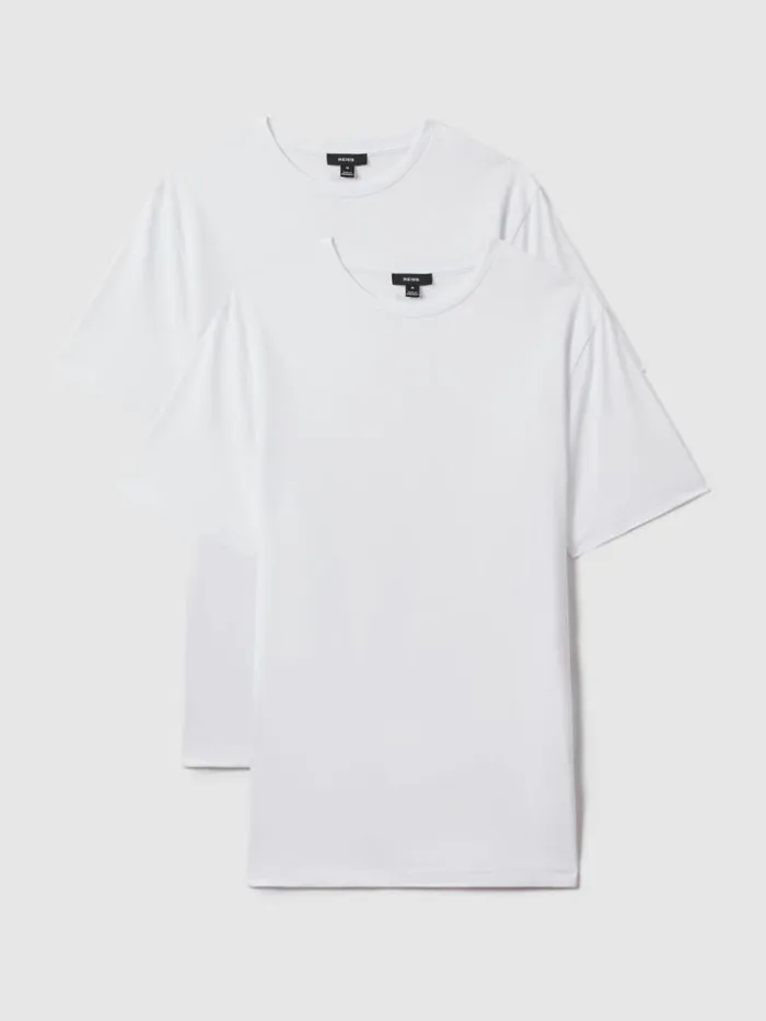 REISS TShirts Men Pack Of Two CrewNeck TShirts White