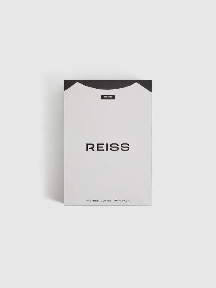 REISS TShirts Men Pack Of Two CrewNeck TShirts White
