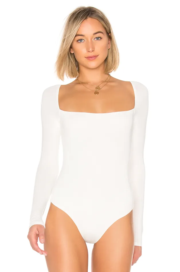 Remi Bodysuit White Women Lovers and Friends Tops Remi Bodysuit White Women Lovers and Friends Tops