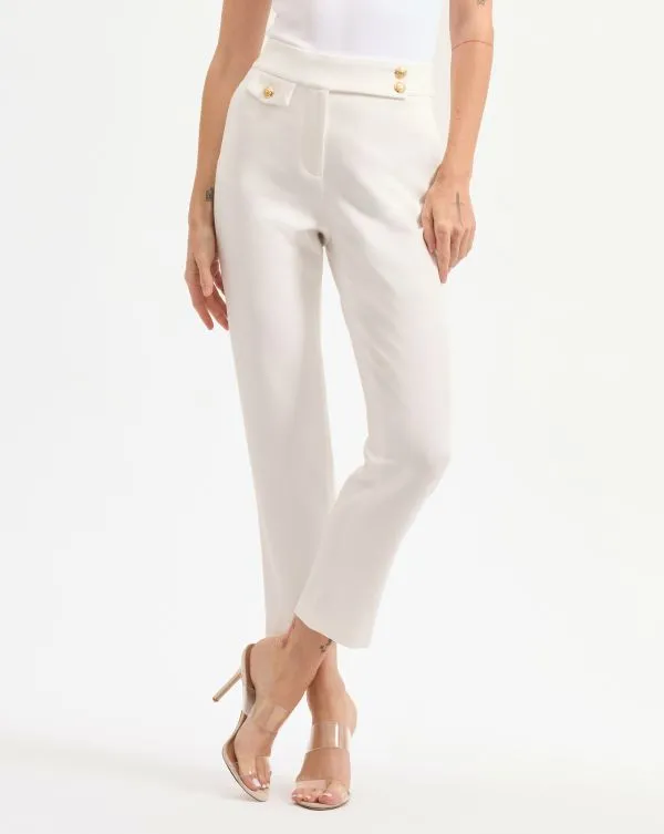 Renzo Pant Offwhiteandgold Women Veronica Beard Pants Renzo Pant Offwhiteandgold Women Veronica Beard Pants