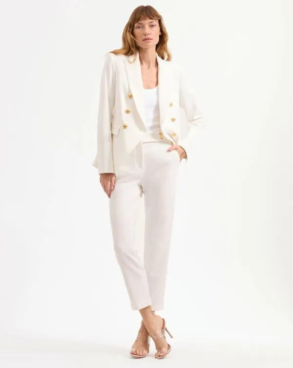 Renzo Pant Offwhiteandgold Women Veronica Beard Pants Renzo Pant Offwhiteandgold Women Veronica Beard Pants