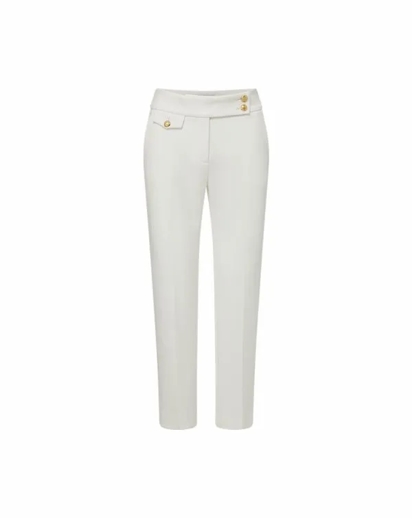 Renzo Pant Offwhiteandgold Women Veronica Beard Pants Renzo Pant Offwhiteandgold Women Veronica Beard Pants