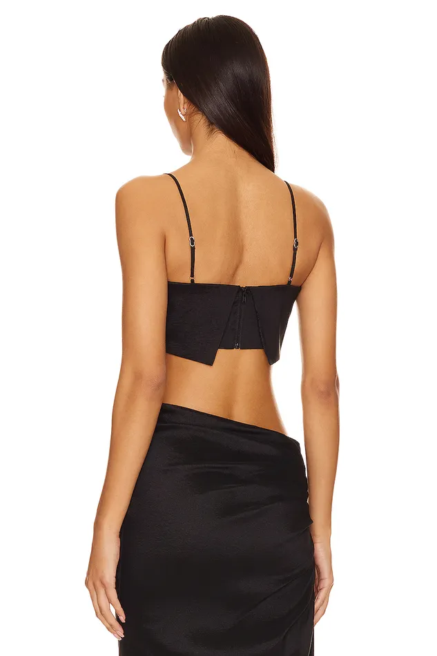 Ricky Cropped Top Black Women Lovers and Friends Tops Ricky Cropped Top Black Women Lovers and Friends Tops