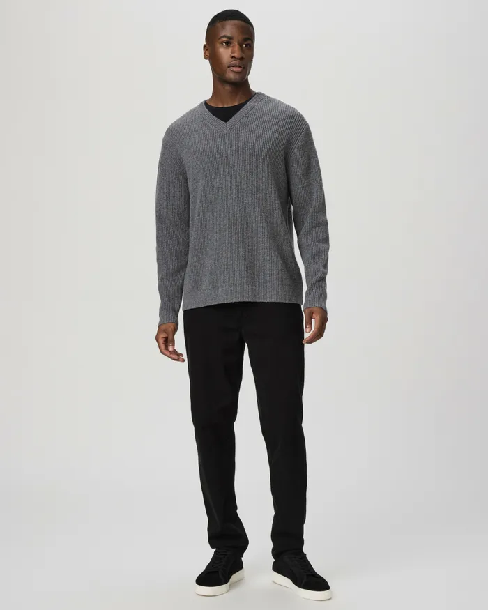 Roth Sweater 8211 Heather Steel Sweaters and Sweatshirts PAIGE Men