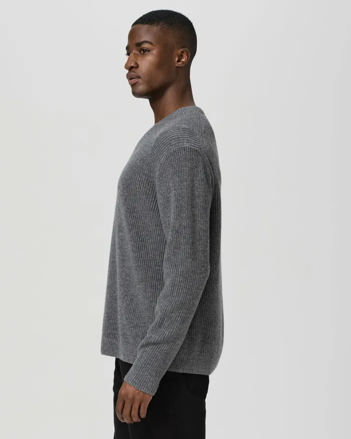 Roth Sweater 8211 Heather Steel Sweaters and Sweatshirts PAIGE Men