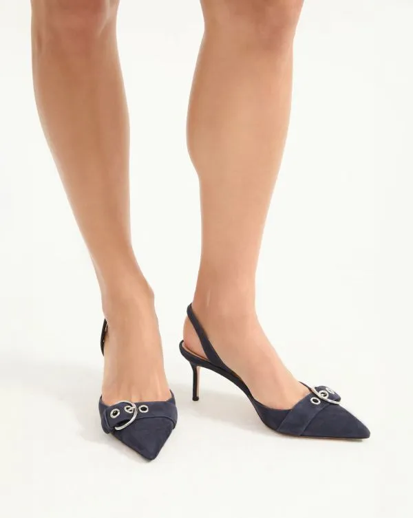 Roxy Suede Slingback Pump Eclipse Women Veronica Beard Shoes Roxy Suede Slingback Pump Eclipse Women Veronica Beard Shoes
