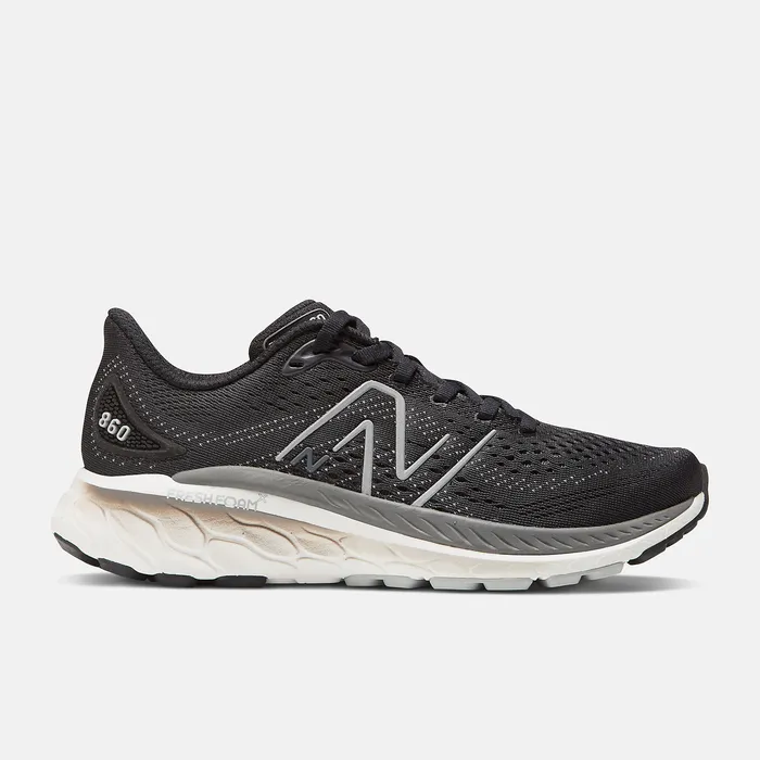 Running New Balance Women Fresh Foam X 860v13 Black with White and Castlerock