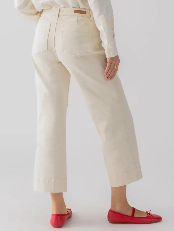 Sanctuary Clothing Denim Women The Marine Standard Rise Denim Pant French Vanilla