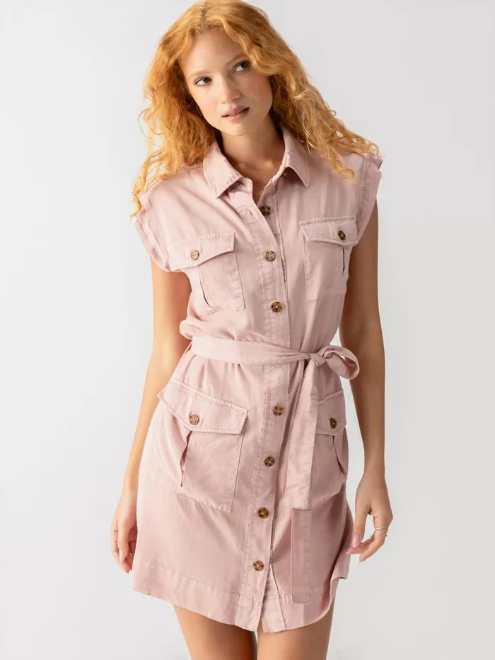 Sanctuary Clothing Dresses and Jumpsuits Women Theo Surplus Dress Smokey Rose Sanctuary Clothing Dresses and Jumpsuits Women Theo Surplus Dress Smokey Rose