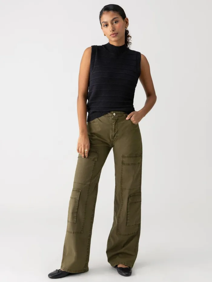 Sanctuary Clothing Inclusive Women Low Slung Y2K Standard Rise Cargo Pant Mossy Green Sanctuary Clothing Inclusive Women Low Slung Y2K Standard Rise Cargo Pant Mossy Green