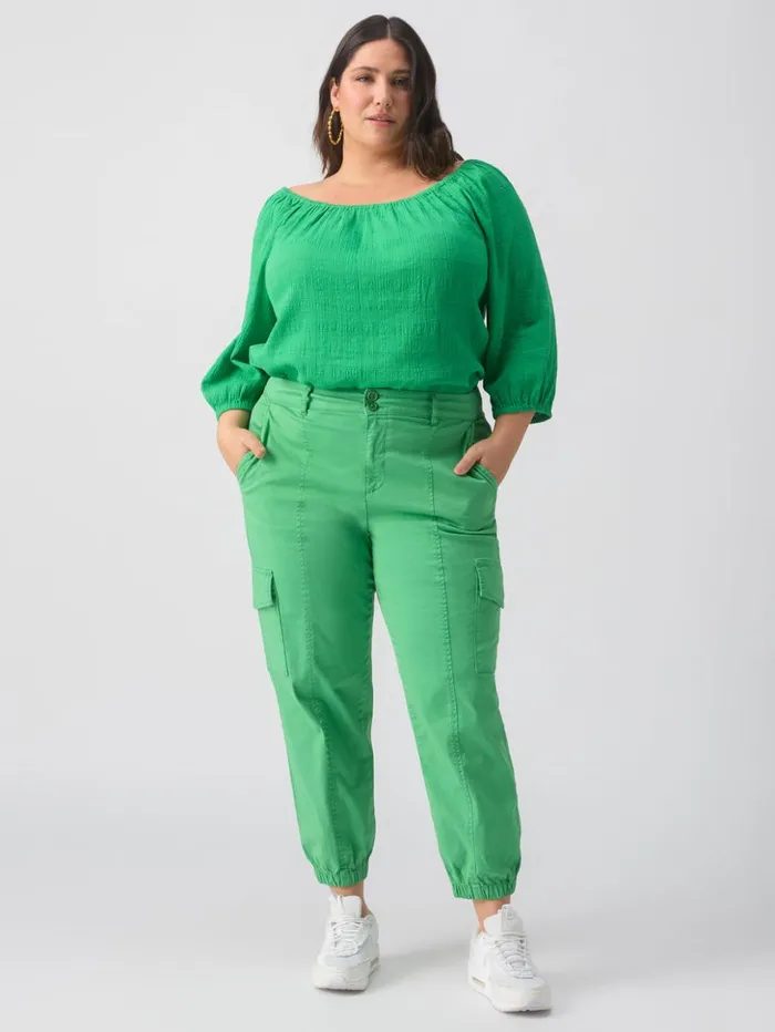 Sanctuary Clothing Inclusive Women Rebel Standard Rise Pant Green Goddess Inclusive Collection