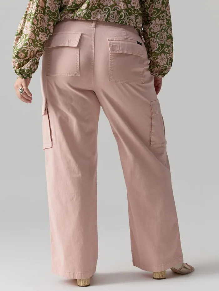 Sanctuary Clothing Inclusive Women Reissue Cargo Standard Rise Pant Rose Smoke Inclusive Collection